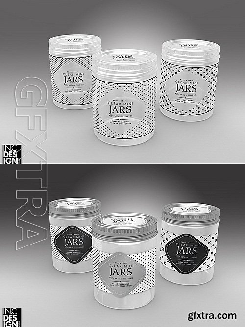 CM - Clear Jars with Metal Lids 1319397