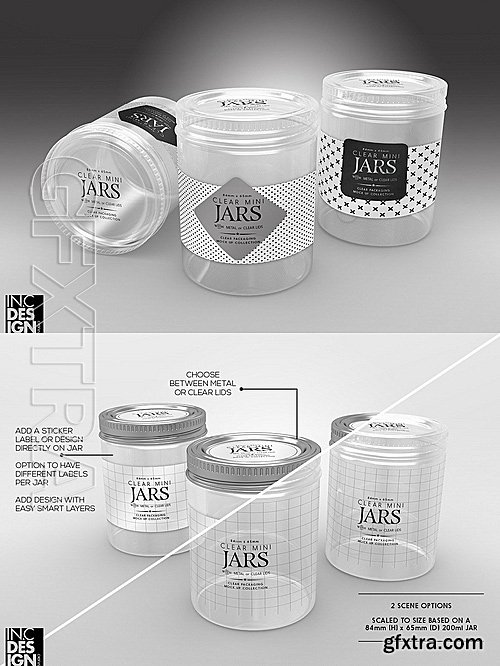 CM - Clear Jars with Metal Lids 1319397