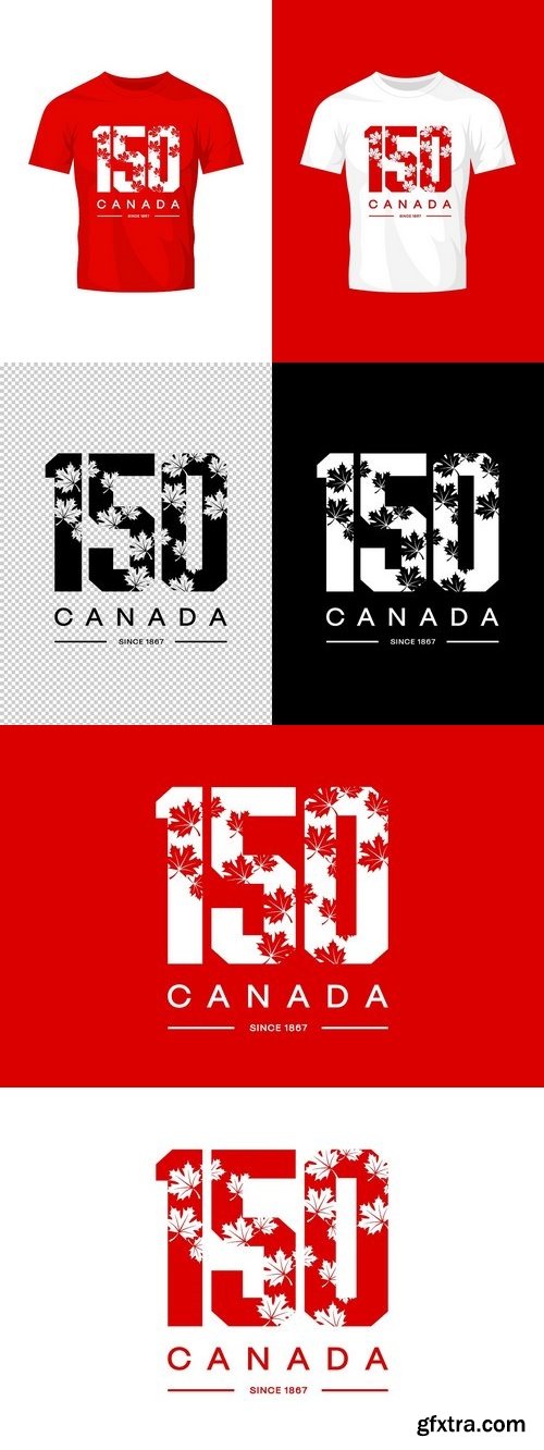 CM - Canada 150 vector t-shirt design 1359655