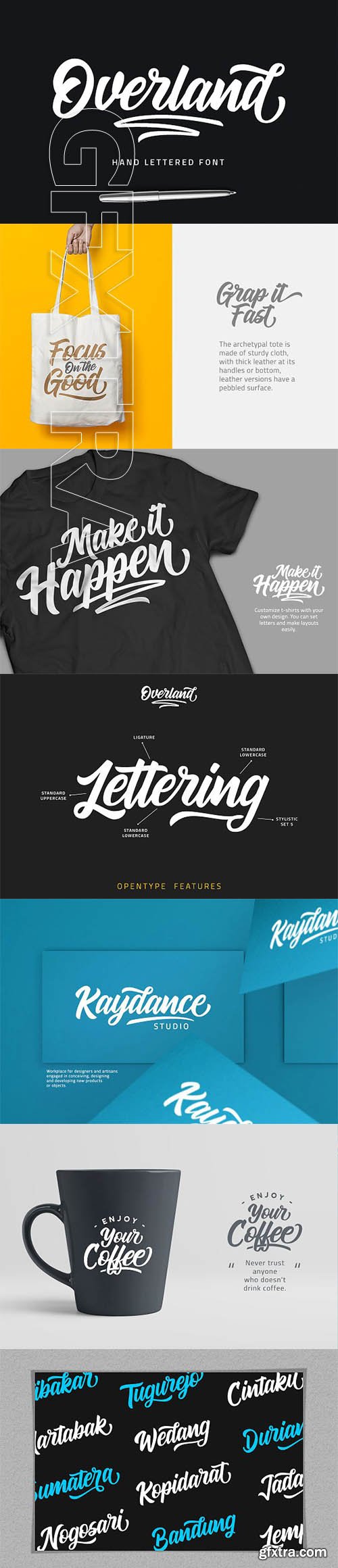 CreativeMarket - Overland Hand Lettered Font 2002298