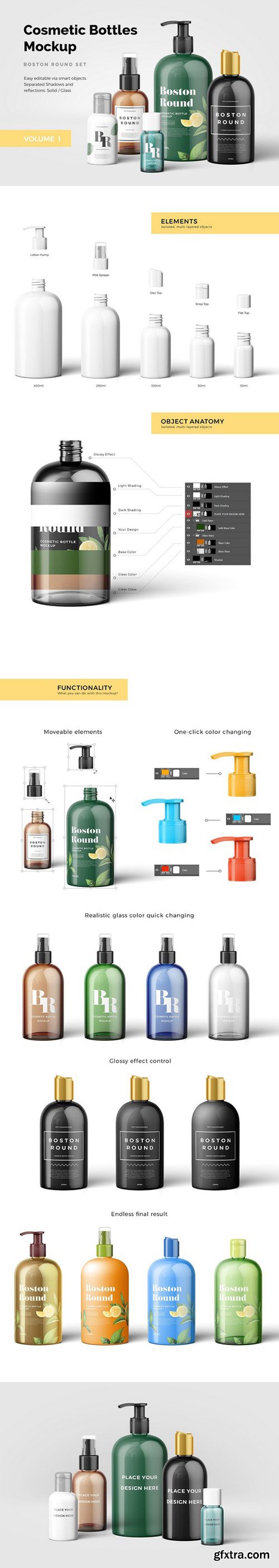 CM - Cosmetic Bottles Mockup Vol.1 1955323