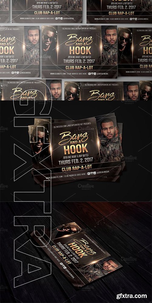 CreativeMarket - Hip Hop Battle and Artist Template 2004022