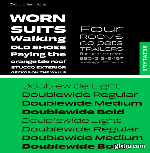 Doublewide Font Family