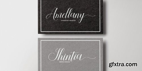 Attention Script Font Family - 2 Fonts