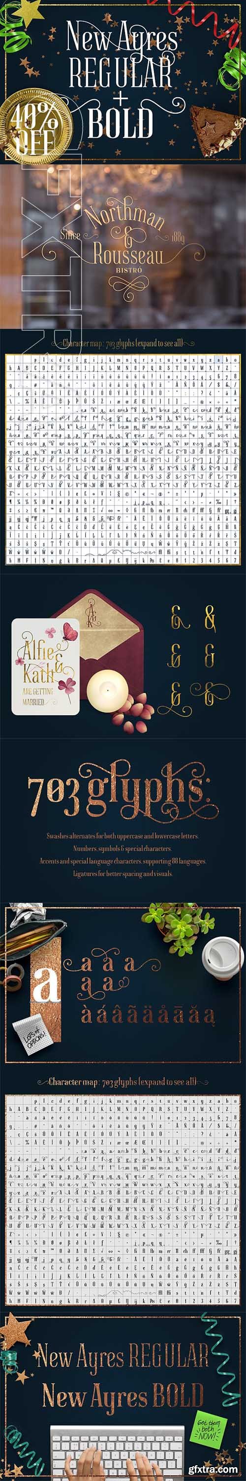 CreativeMarket - New Ayres REGULAR+BOLD 2003256