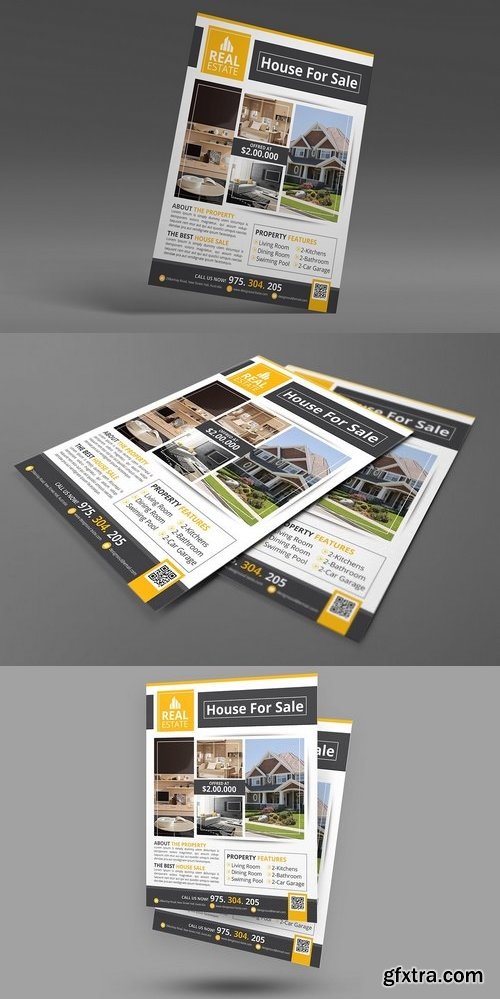 CreativeMarket - Real Estate Flyers 1366013