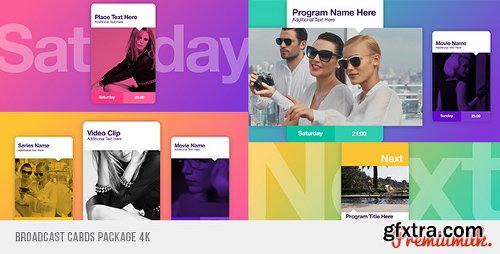 Videohive Broadcast Cards Package 18315852