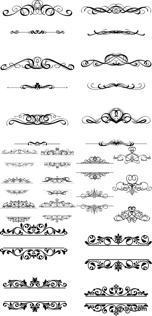 Vectors - Vintage Calligraphic Dividers 31