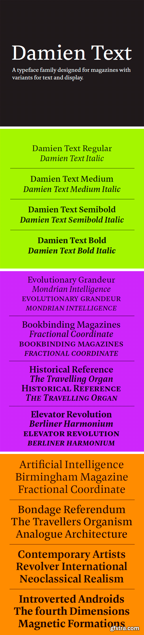 Damien Text Font Family