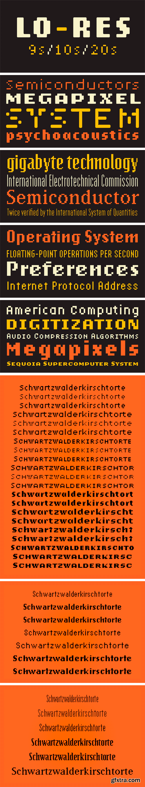 Lo-Res Font Family