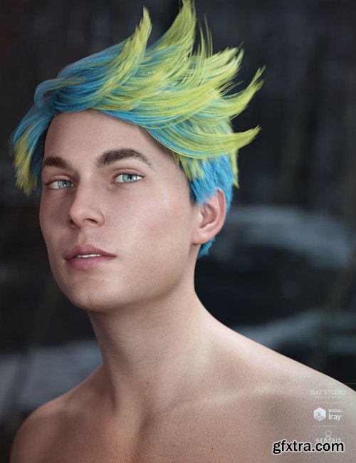 Lyall Hair for Genesis 3 & 8 Male(s)