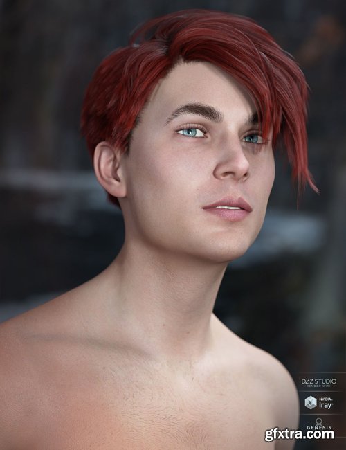 Lyall Hair for Genesis 3 & 8 Male(s)