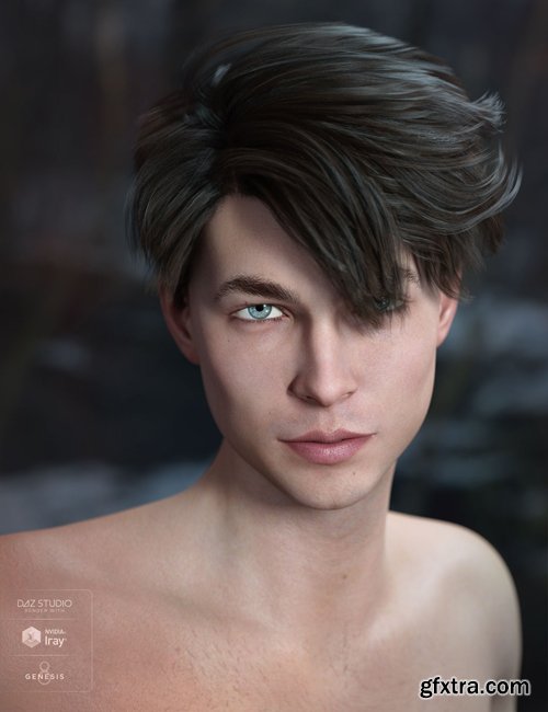 Lyall Hair for Genesis 3 & 8 Male(s)