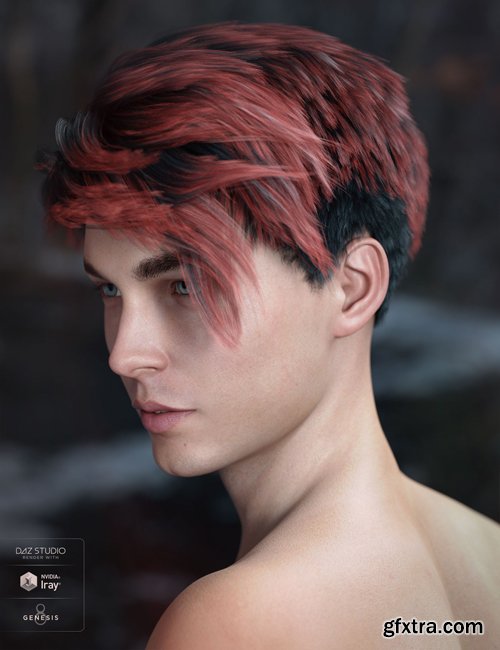 Lyall Hair for Genesis 3 & 8 Male(s)