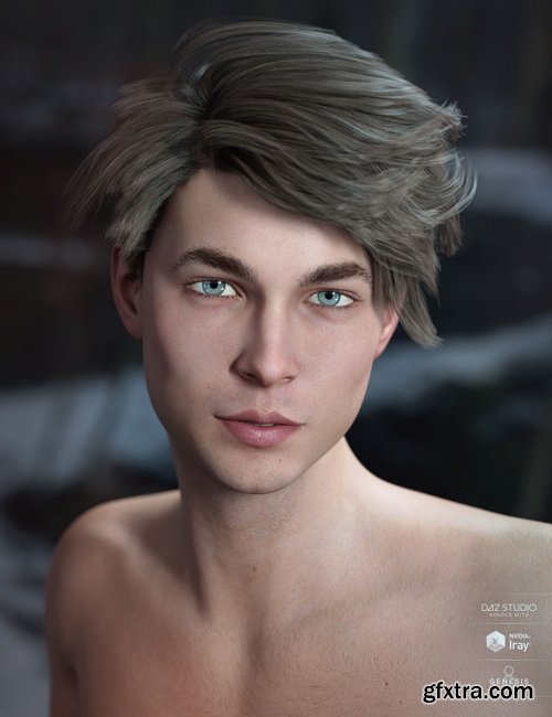 Lyall Hair for Genesis 3 & 8 Male(s)