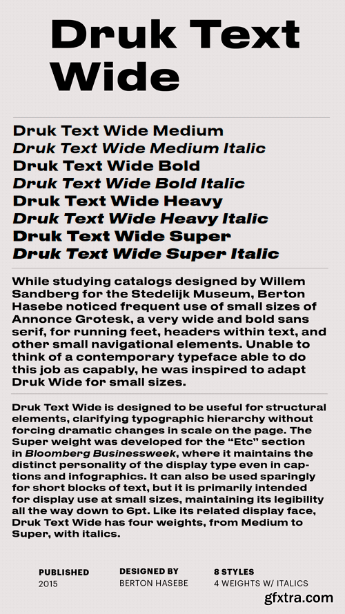 Druk Text Wide Font Family