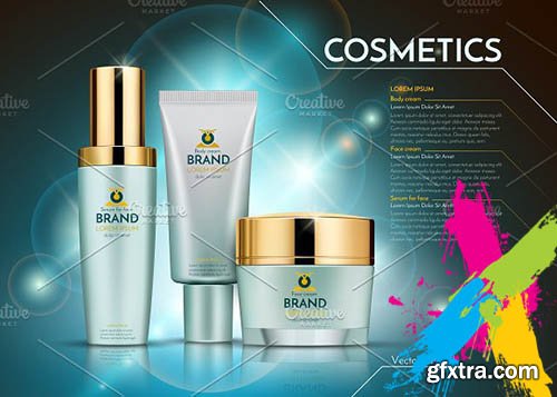 CreativeMarket - Vector realistic cosmetic mockup 2020164