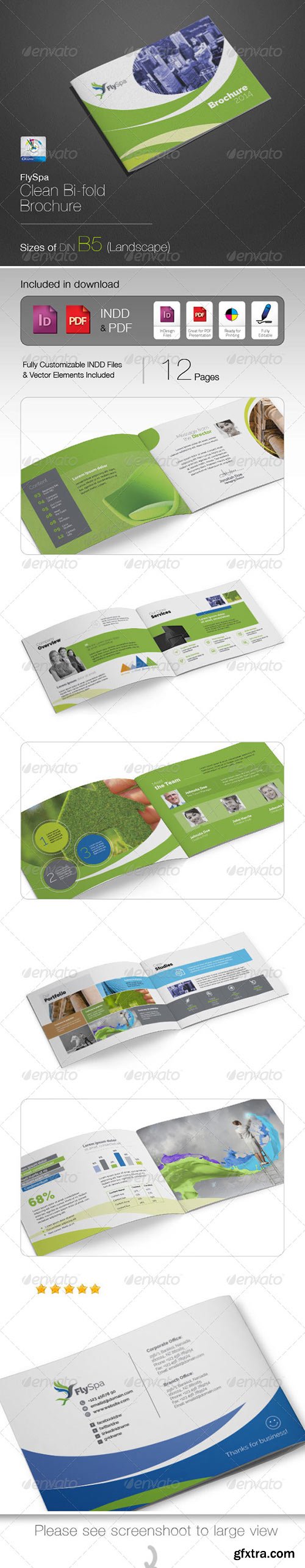 Graphicriver - FlySpa Professional B5 Brochure 5424377