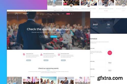 ThemeForest - Eventcheck - Meeting, Conference & Event PSD template 19573428