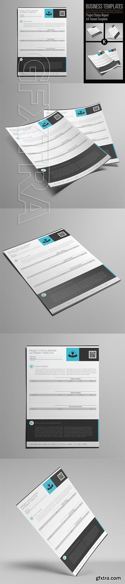 CreativeMarket - Project Status Report A4 Format 2002427