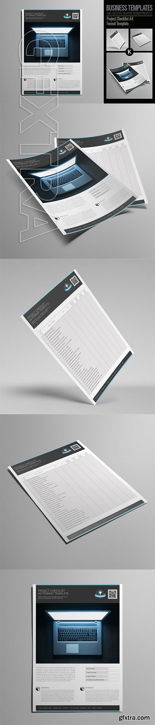 CreativeMarket - Project Checklist A4 Format Template 2001819