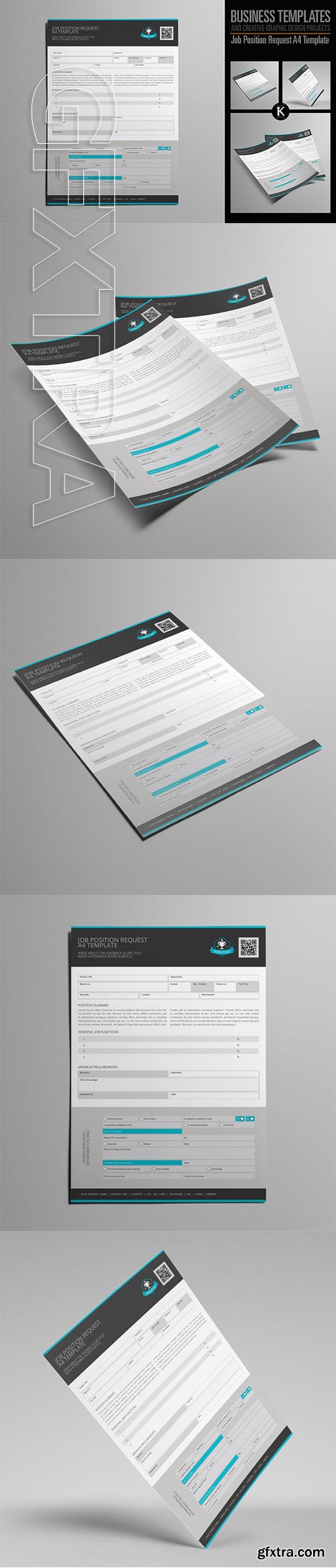 CreativeMarket - Job Position Request A4 Template 2001767