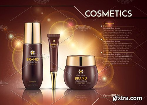 CreativeMarket - Vector realistic cosmetics mockup 2020207