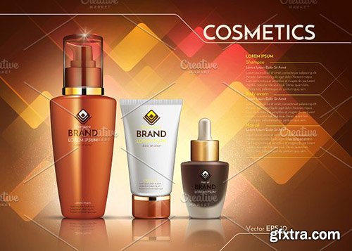 CreativeMarket - Vector realistic cosmetics mockup 2020199