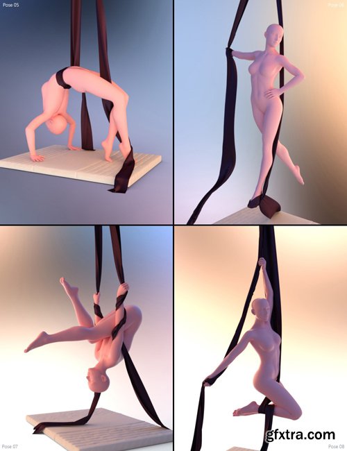 Dance Time - Aerial Studio and Poses for Genesis 8 Female