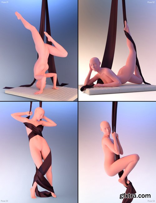 Dance Time - Aerial Studio and Poses for Genesis 8 Female