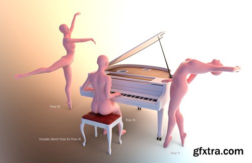 Dance Time - Aerial Studio and Poses for Genesis 8 Female