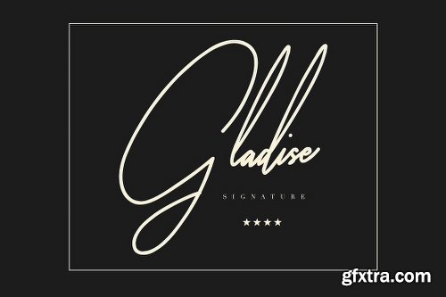 CreativeMarket Gladise Signature Font 2016221