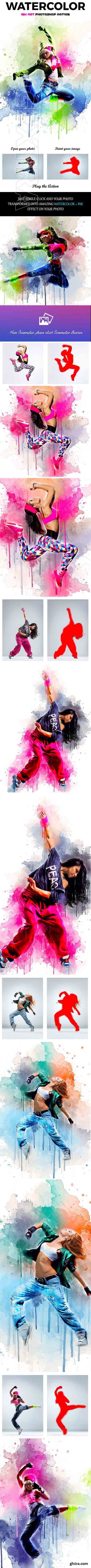 GraphicRiver - Watercolor Ink Art Photoshop Action 20894130