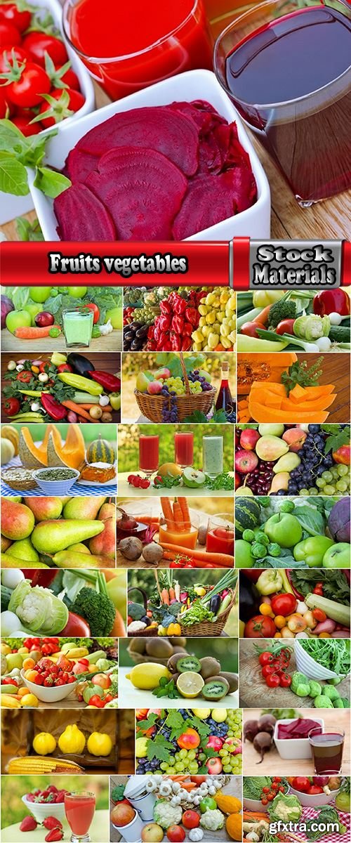 Fruits vegetables set group beet sprouts pumpkin juice tomato 25 HQ Jpeg