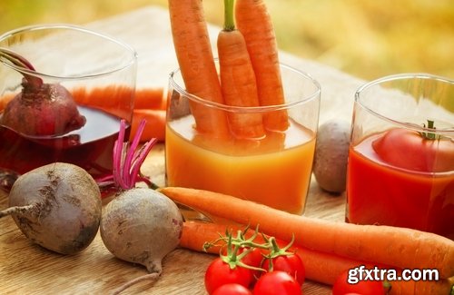 Fruits vegetables set group beet sprouts pumpkin juice tomato 25 HQ Jpeg