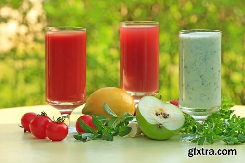 Fruits vegetables set group beet sprouts pumpkin juice tomato 25 HQ Jpeg