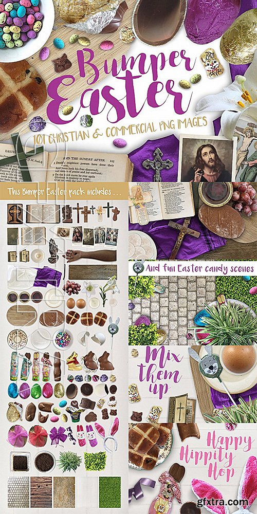 CM - Bumper Easter Pack - 101 PNG images 1384609