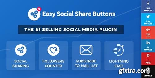 CodeCanyon - Easy Social Share Buttons for WordPress v5.1 - 6394476
