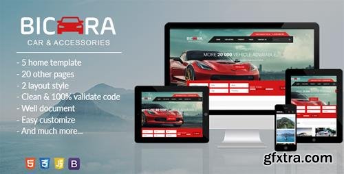 ThemeForest - BICARA v1.0 - Car Dealer HTML Template - 20190933