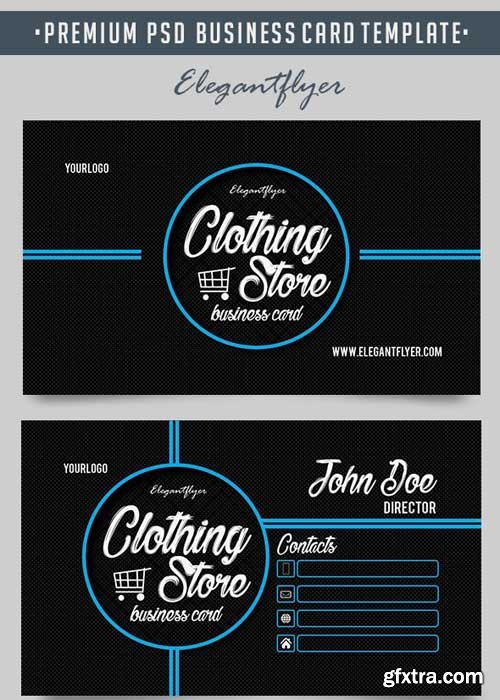 Clothing Store V1 Premium Business Card Templates PSD