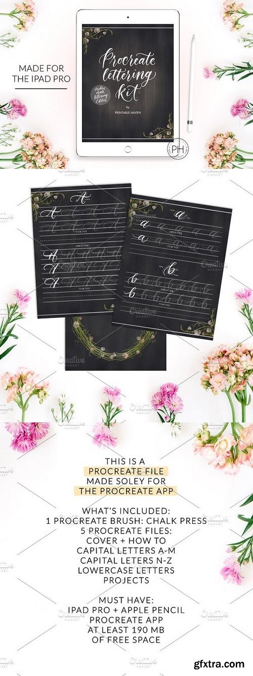 CM - Procreate Chalkboard Lettering Kit 1359758