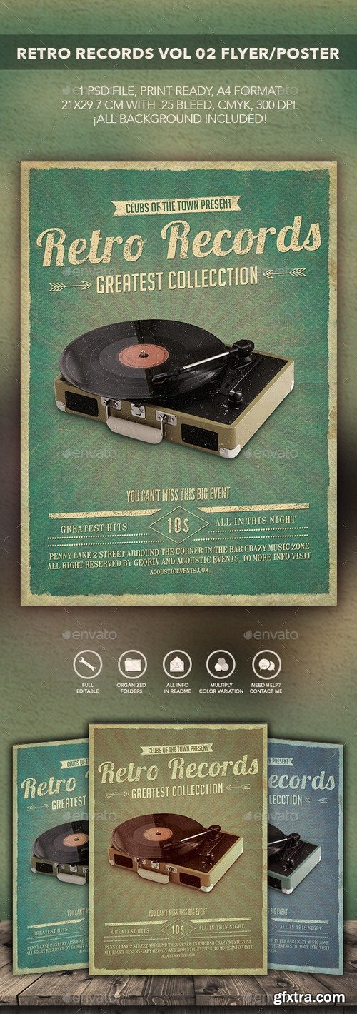 Graphicriver - Retro Records Flyer/Poster vol 02 10578521