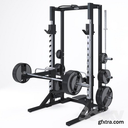 PURE STRENGTH - OLYMPIC HALF RACK 3d Model