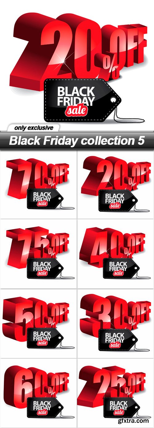 Black Friday collection 5 - 8 EPS