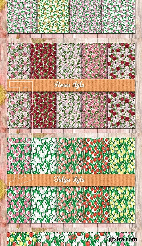 CM - Floral Seamless Patterns 1373783