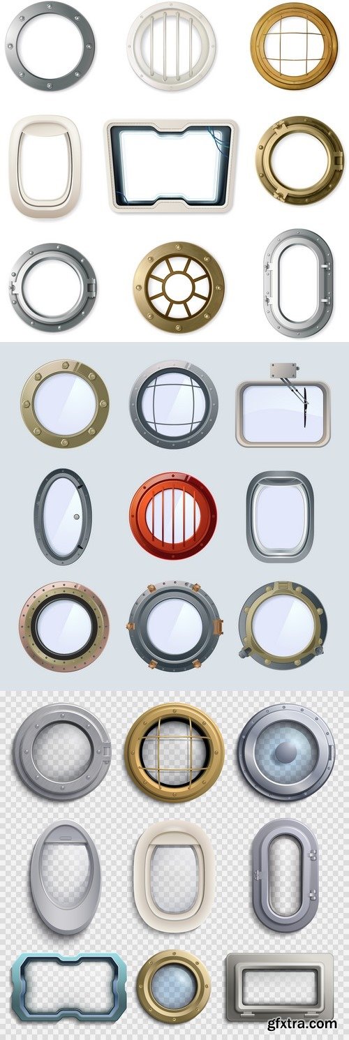 Vectors - Different Ship Portholes