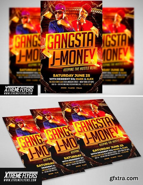 CM - Hip Hop Duo Flyer Template 1810023