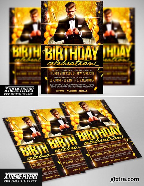 CM - Birthday Flyer Template 1814290