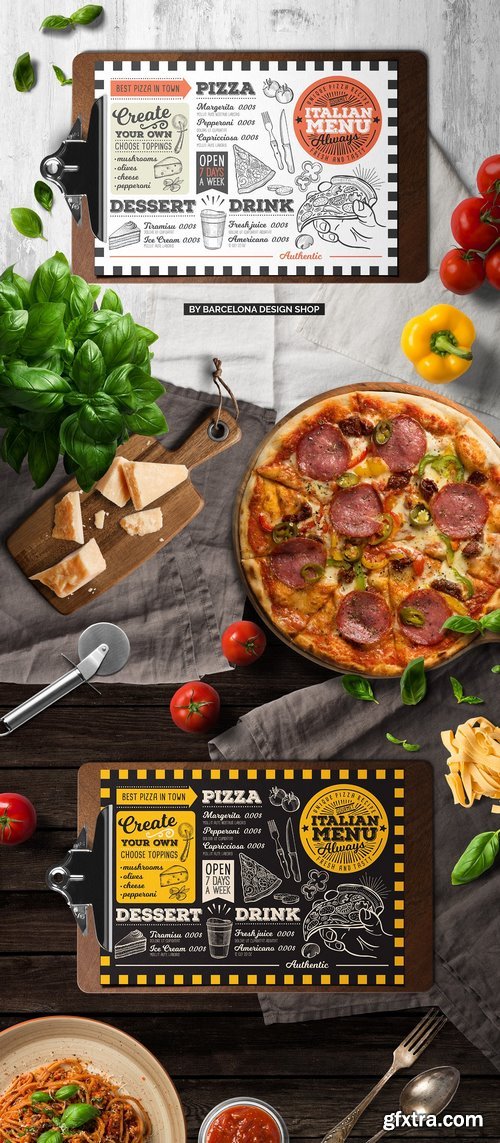 CM - Pizza Food Menu Template 2032101