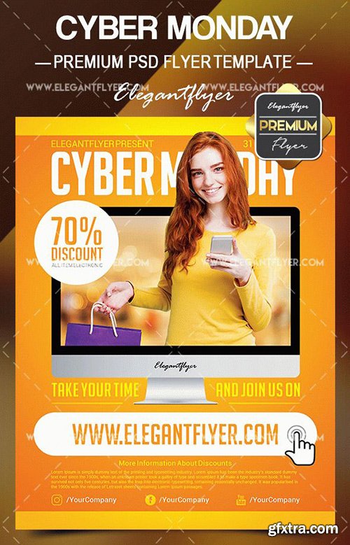 Cyber Monday – Flyer PSD Template + Facebook Cover